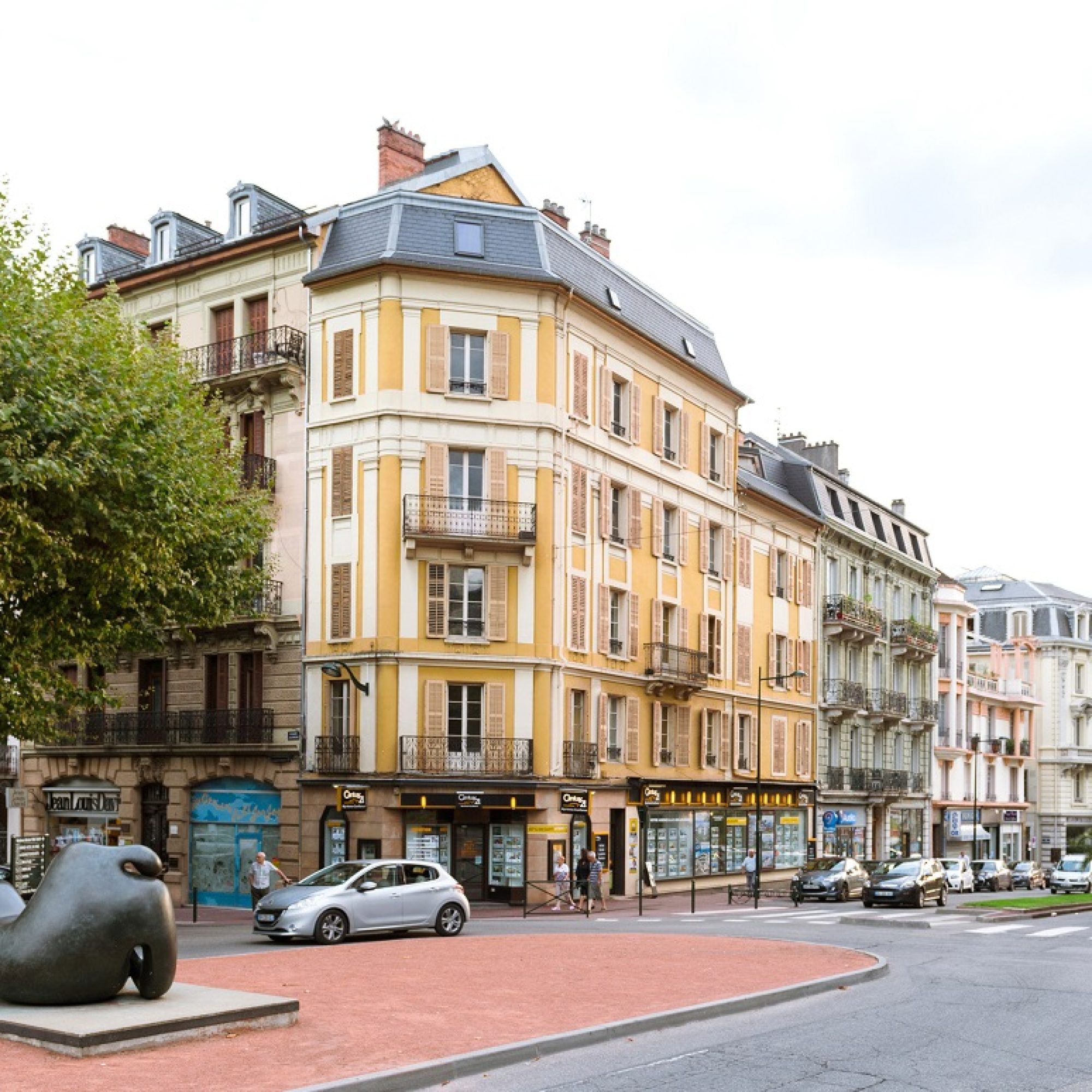 Aix-les-Bains, France - Sep 4, 2015: Century 21 office in Place du Revard central square a few minutes walk from the Casino Grand Cercle in the center of the Spa city of France. Century 21 Real Estate LLC is an American real estate agent franchise company founded in 1971